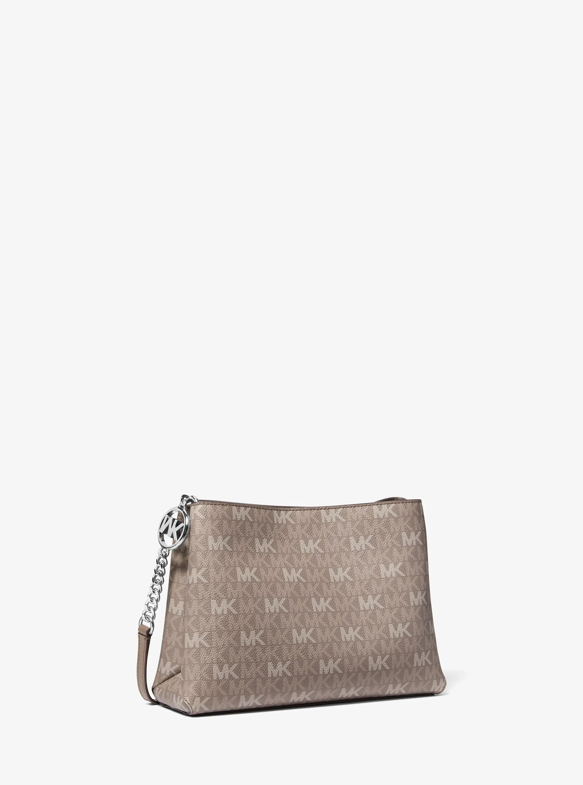 Michael Kors Christina Small Signature Logo Crossbody Bag-MUSHROOM