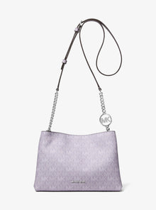 Michael Kors Christina Small Signature Logo Crossbody Bag-LILAC