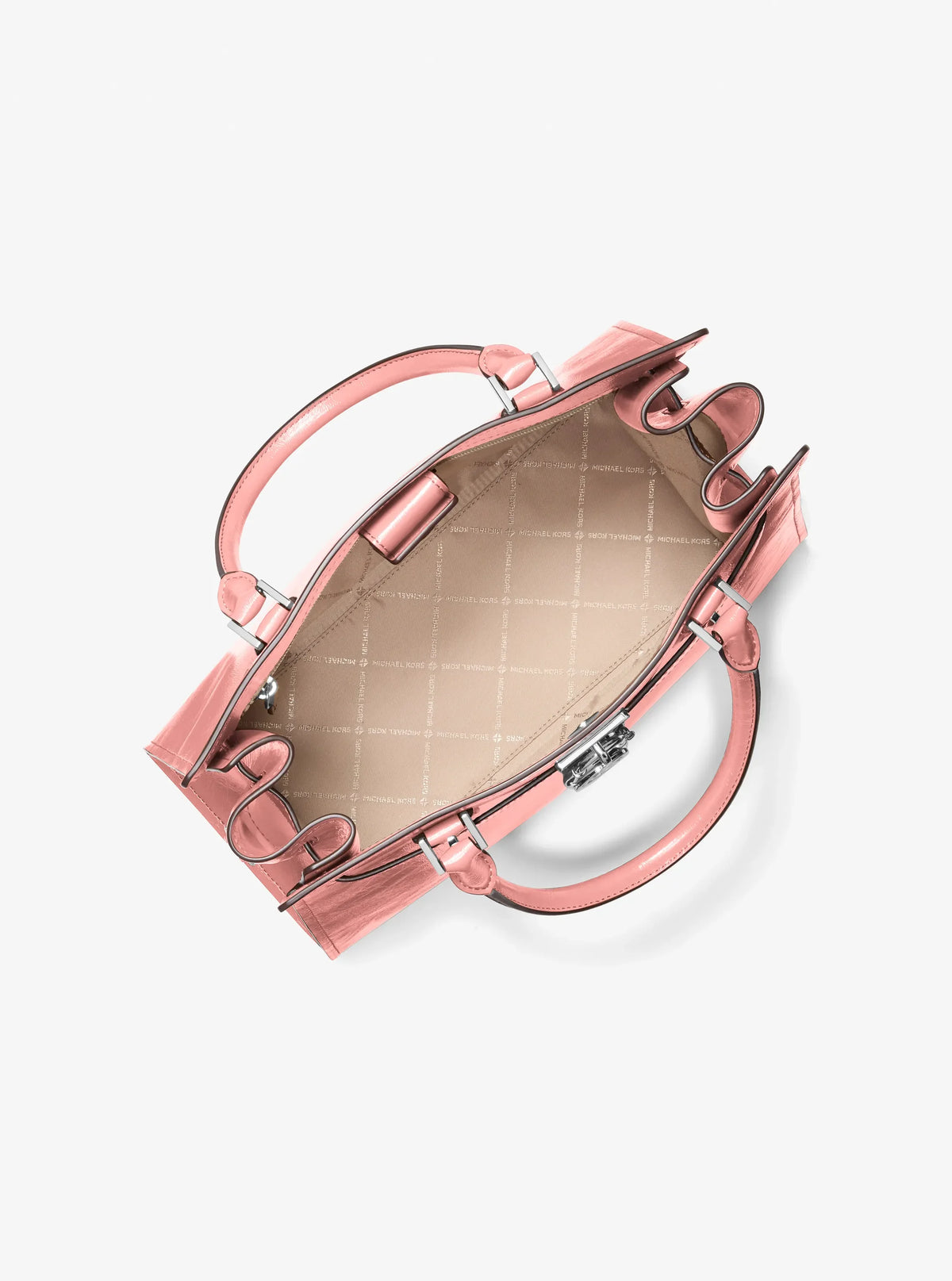 Michael Kors Landon Medium Satchel-SUNSET ROSE
