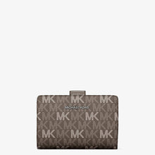 Michael Kors Jet Set Travel Medium Signature Logo Billfold Wallet-MUSHROOM
