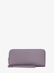 Michael Kors Large Pebbled Leather Continental Wallet- LILAC