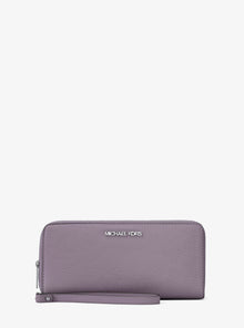 Michael Kors Large Pebbled Leather Continental Wallet- LILAC