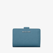 Michael Kors Medium Saffiano Leather Wallet-DENIM