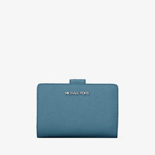 Michael Kors Medium Saffiano Leather Wallet-DENIM