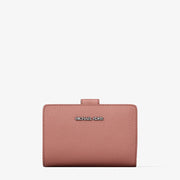 Michael Kors Medium Saffiano Leather Wallet-SUNSET ROSE