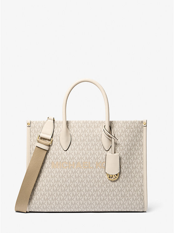 Michael Kors Mirella Medium Signature Logo Tote Bag Lt Crm Multı - Hemen Teslim