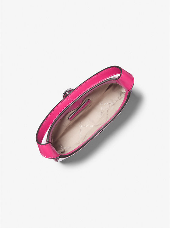 Michael Kors Lyra Extra-Small Signature Logo Crossbody Bag Dragonfruit