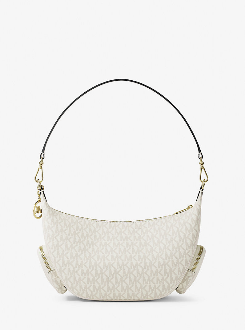 Michael Kors Merritt Medium Signature Logo Convertible Shoulder Bag-LT CRM MULTI