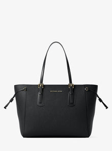 Michael Kors Voyager Large Saffiano Leather Tote Bag-BLACK