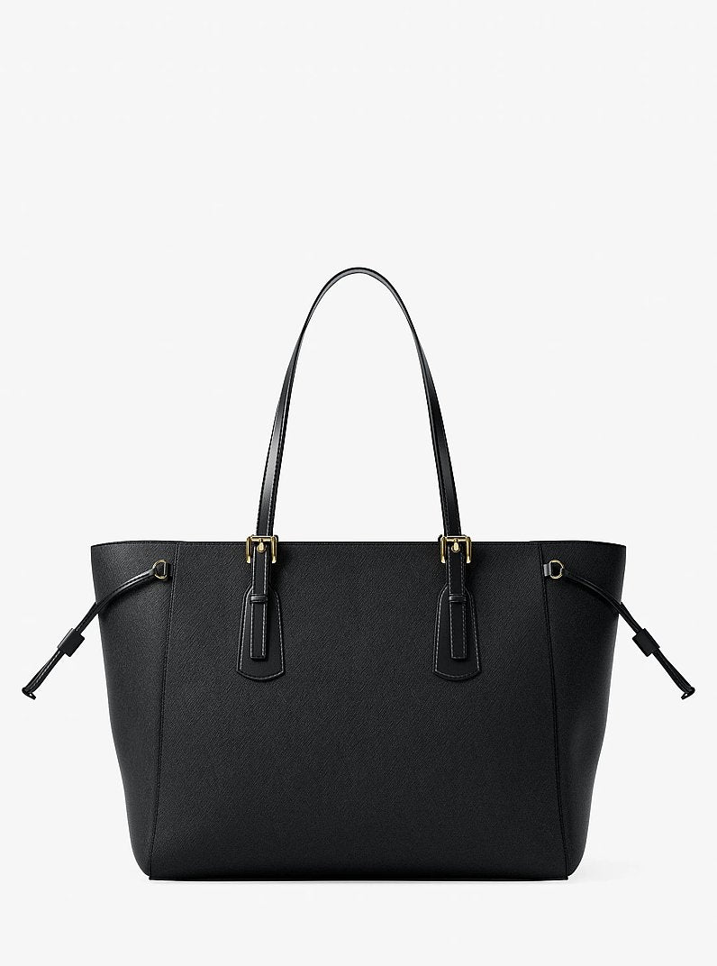 Michael Kors Voyager Large Saffiano Leather Tote Bag-BLACK