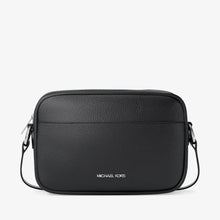 Michael Kors Jet Set Large Pebbled Leather Camera Crossbody Bag-BLACK