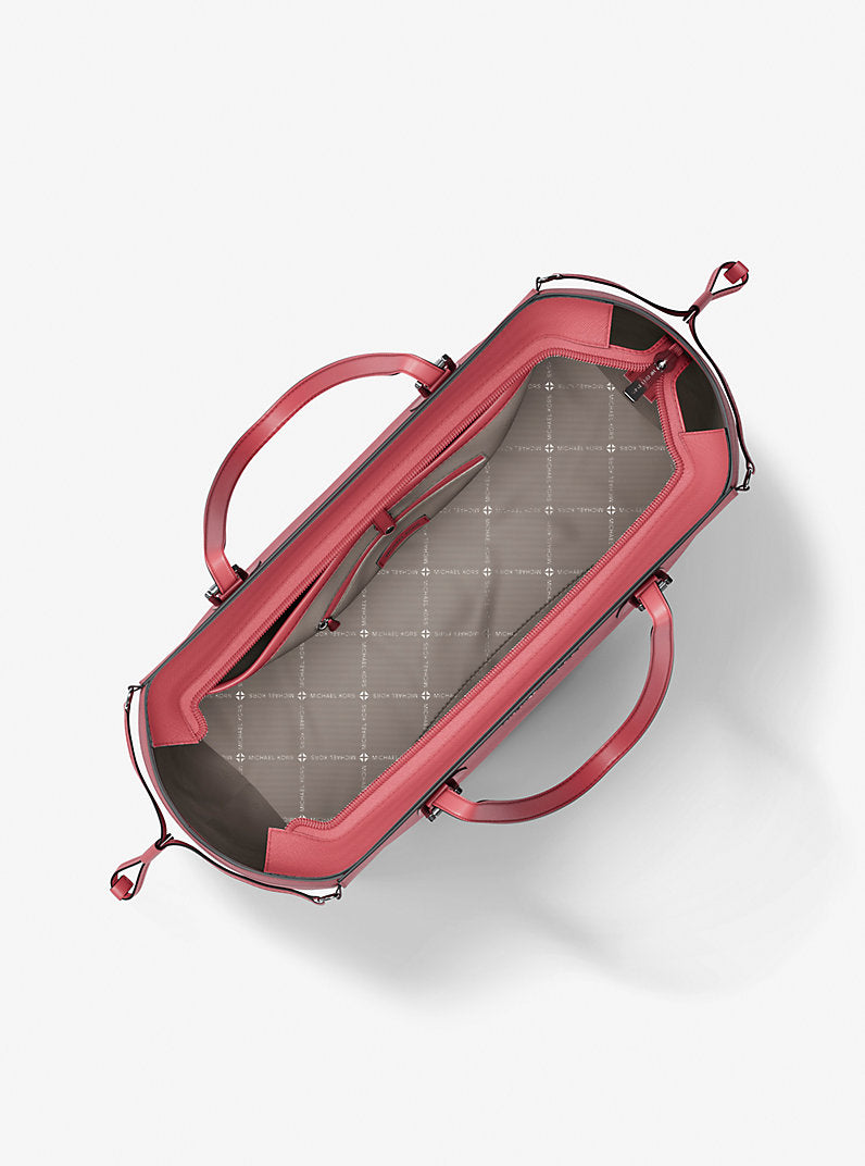 Michael Kors Voyager Large Saffiano Leather Tote Bag- HIBISCUS