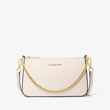 Michael Kors Jet Set Medium Saffiano Leather Crossbody Bag-LT CREAM - Hemen Teslimde