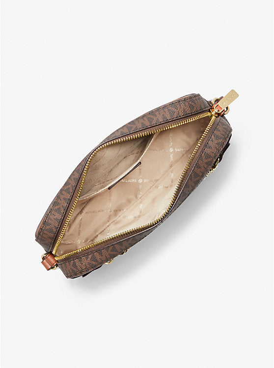 Michael Kors Jet Set Large Logo Crossbody Bag Brown