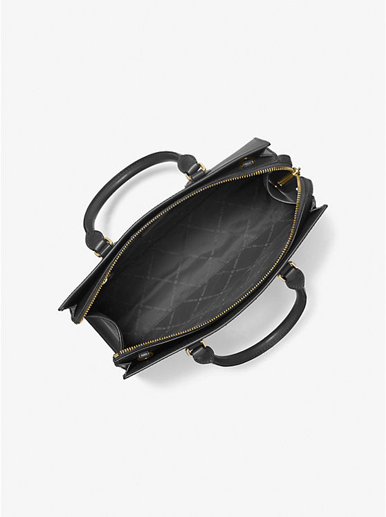 Michael Kors Sheila Medium Satchel-BLACK