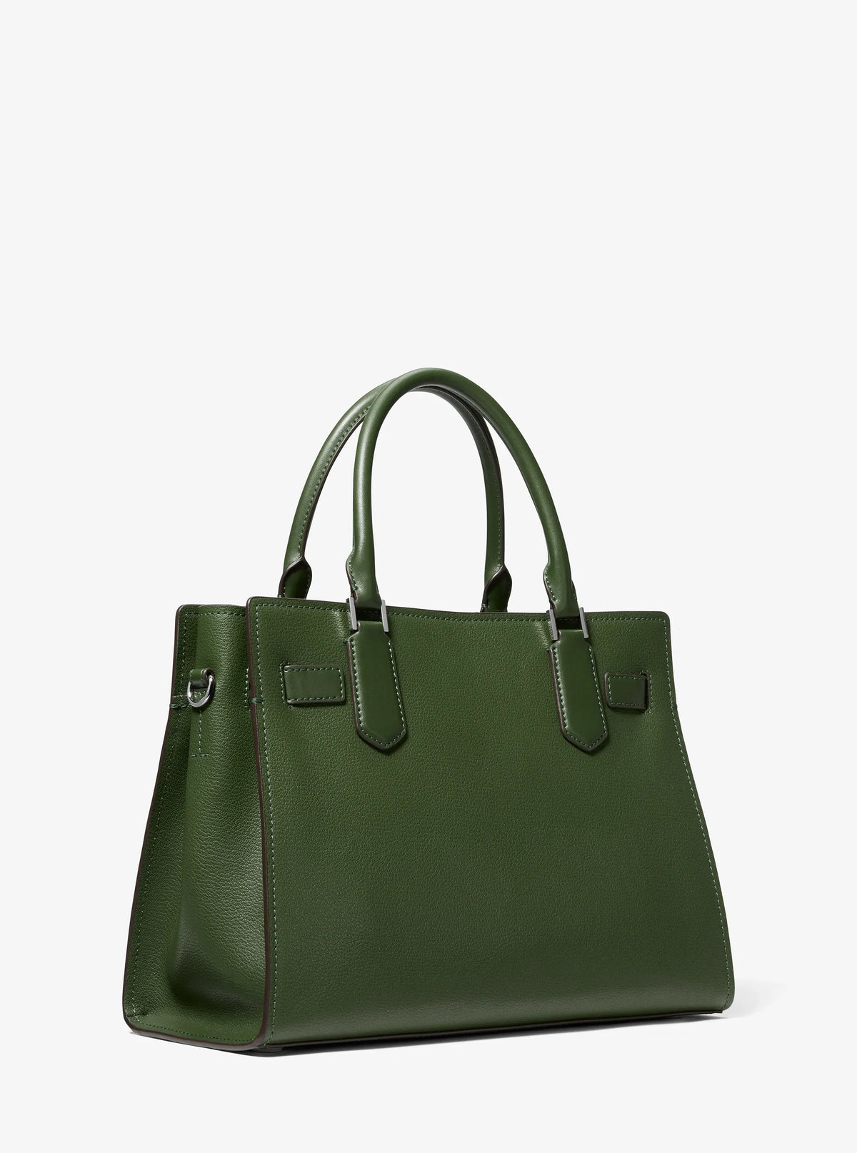 Michael Kors Landon Medium Leather Satchel-AMAZON GREEN