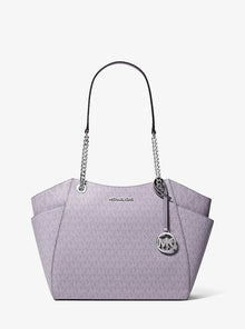 Michael Kors Jet Set Large Signature Logo Shoulder Bag- LILAC