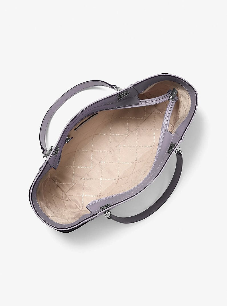 Michael Kors Jet Set Large Signature Logo Shoulder Bag- LILAC