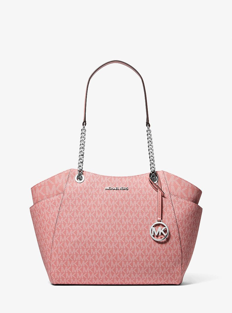Michael Kors Jet Set Large Signature Logo Shoulder Bag- SUNSET ROSE