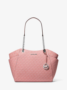 Michael Kors Jet Set Large Signature Logo Shoulder Bag- SUNSET ROSE