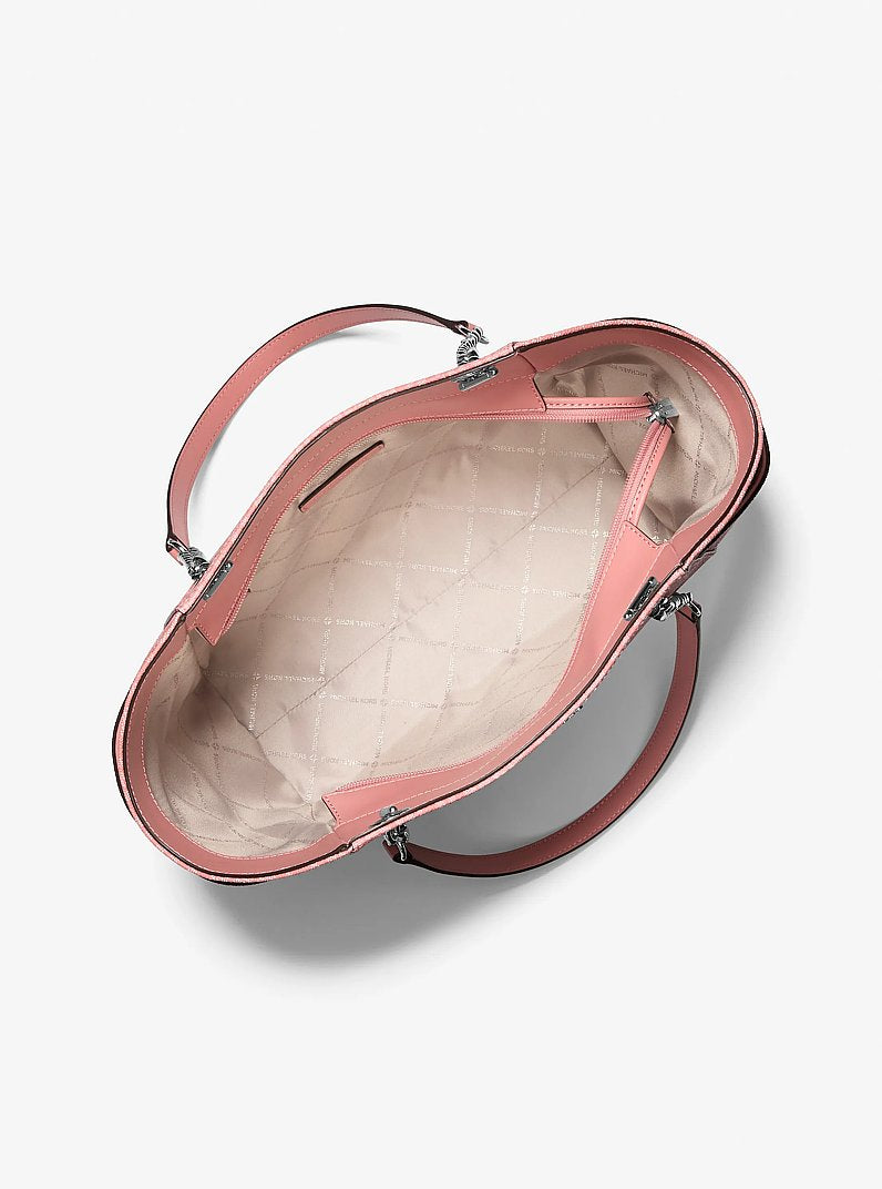 Michael Kors Jet Set Large Signature Logo Shoulder Bag- SUNSET ROSE