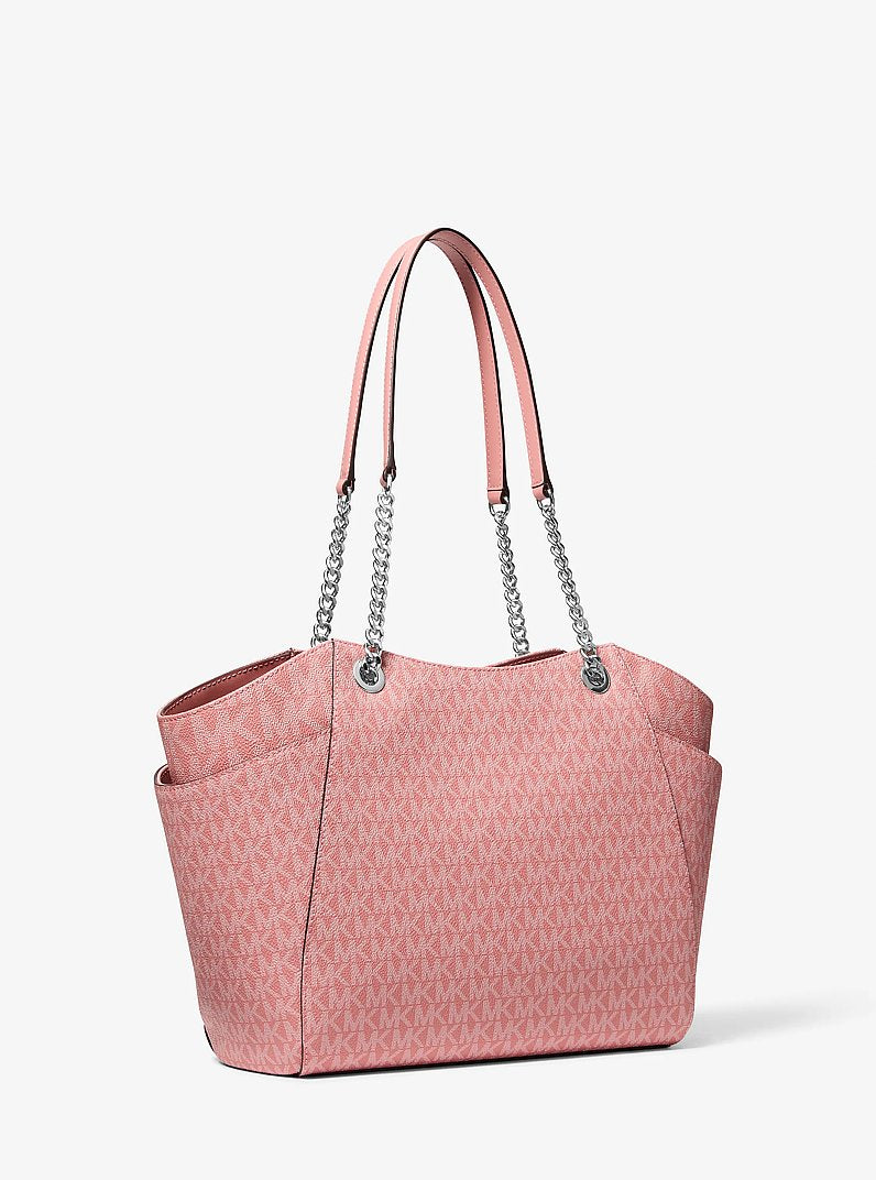Michael Kors Jet Set Large Signature Logo Shoulder Bag- SUNSET ROSE