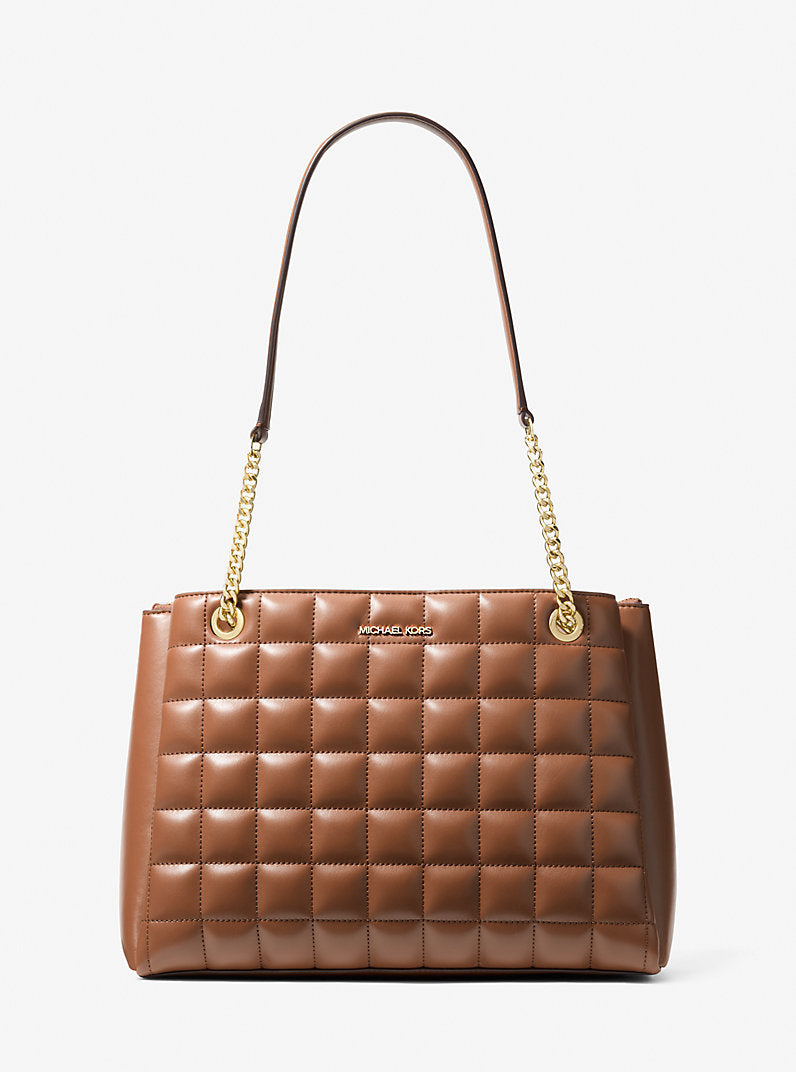 Michael Kors Soho Medium Quilted Tote Bag-LUGGAGE – Kanadadan Kapına