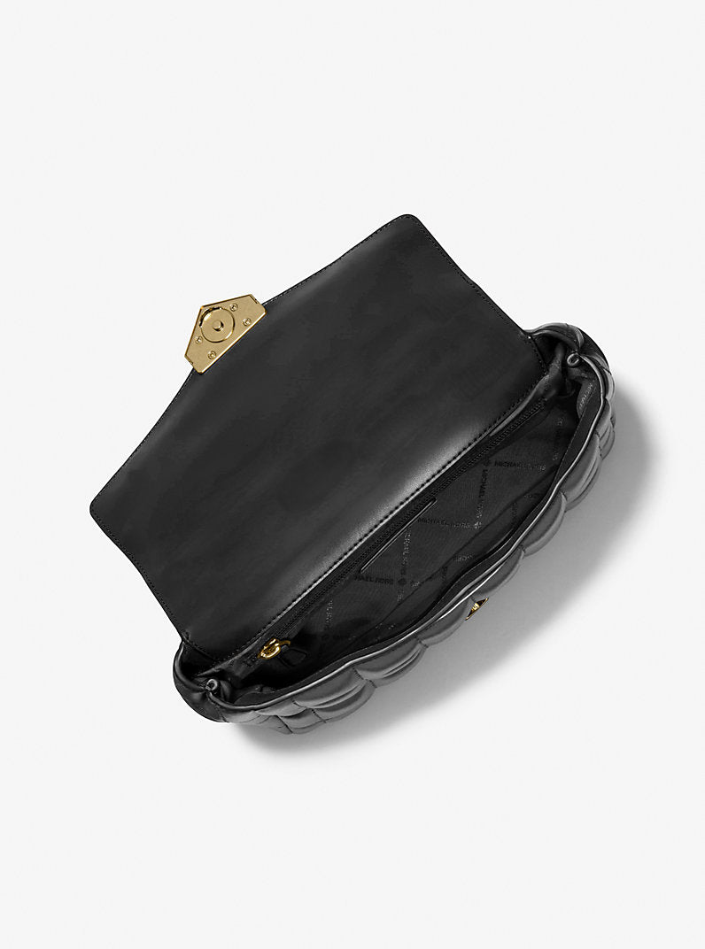 Michael Kors Soho Large Quilted Shoulder Bag-BLACK