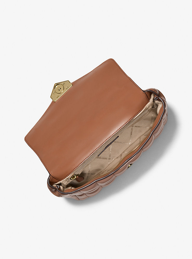 Michael Kors Soho Large Quilted Shoulder Bag-LUGGAGE