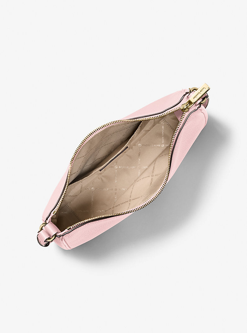 Michael Kors Nayla Medium Pebbled Leather Messenger Bag-POWDER BLUSH