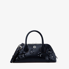 Michael Kors Petra Small Floral Embellished Crossbody Bag-NAVY