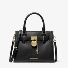 Michael Kors Landon Small Leather Satchel- BLACK