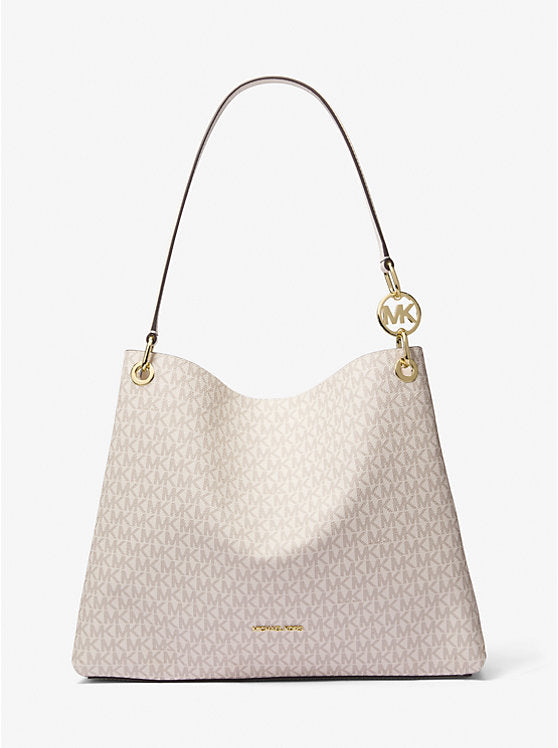 Michael Kors Christina Large Signature Logo Shoulder Bag-LT CRM MULTI