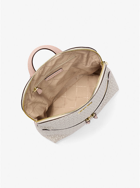 Michael Kors Dallas Medium Signature Logo Backpac-PWD BLSH MLT