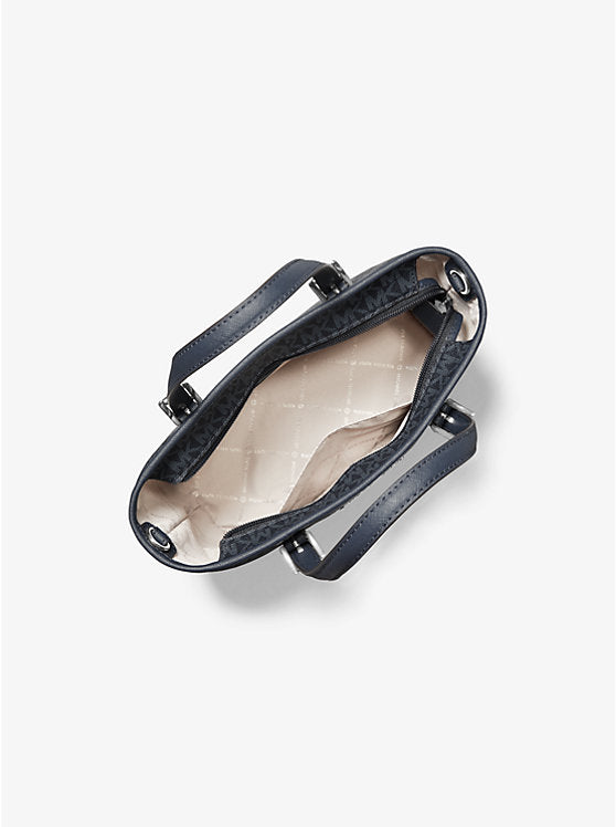 Michael Kors Jet Set Travel Extra-Small Logo Top-Zip Tote Bag-ADMIRAL