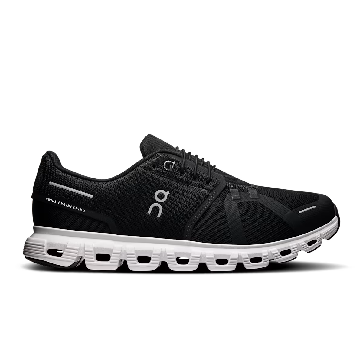 On Cloud Men Cloud 6 Wide  -  Black | White