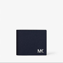 Michael Kors Cooper Saffiano Leather Billfold Wallet With Passcase-NAVY