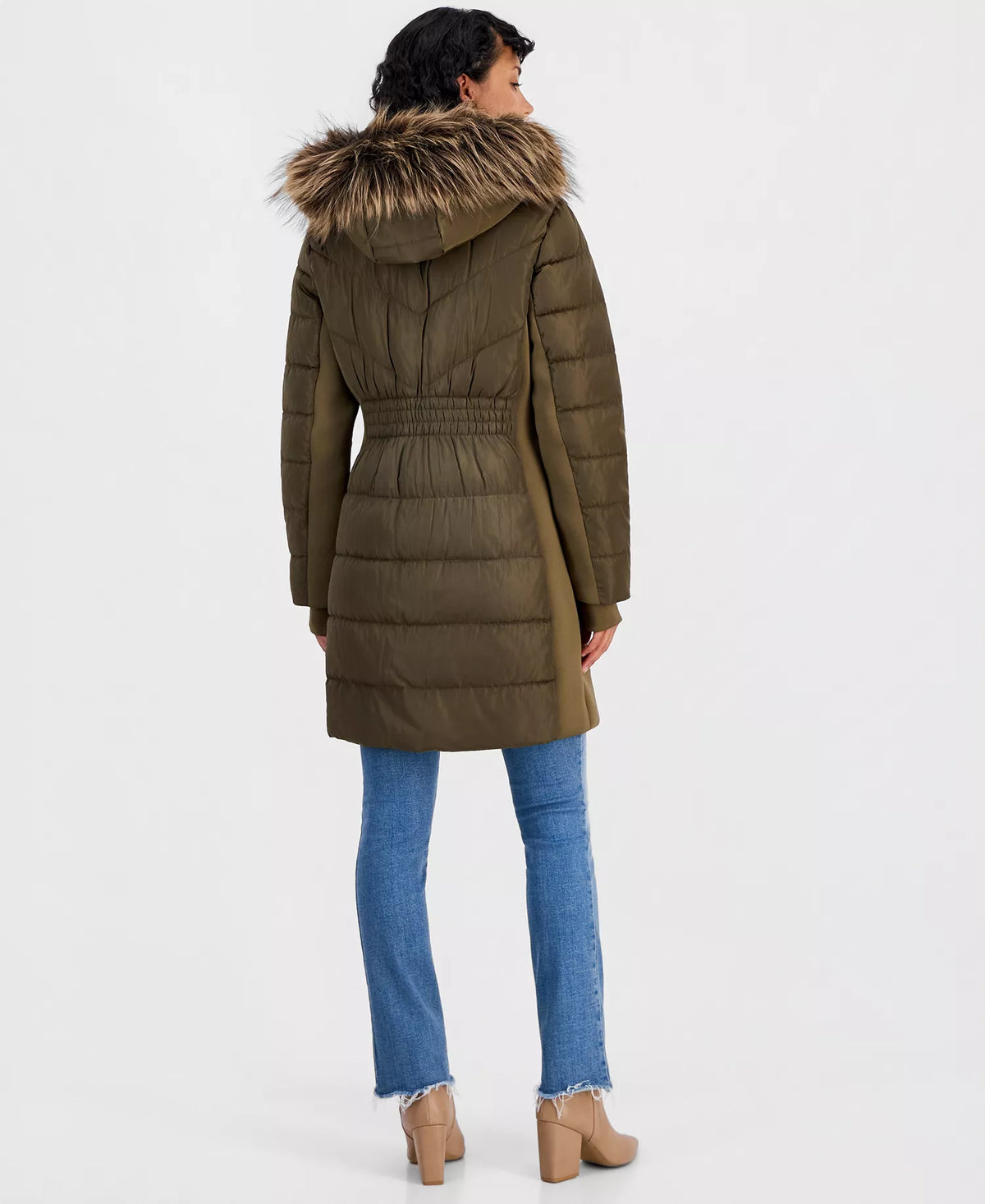 Michael Kors Michael Kors Women's Hooded Faux-Fur Trim Puffer Coat-Duffle