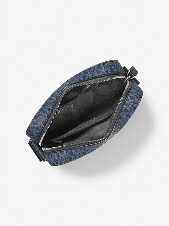 Michael Kors Cooper Signature Logo Flight Bag-ADMRL/PLBLUE