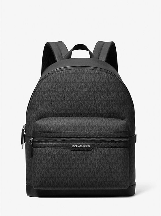 Michael Kors Cooper Signature Logo Backpack-BLACK