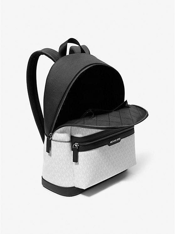 Michael Kors Cooper Signature Logo Backpack-BRIGHT WHT