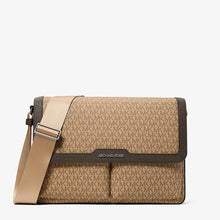 Michael Kors Pacey Medium Signature Logo Messenger Bag-CAMEL