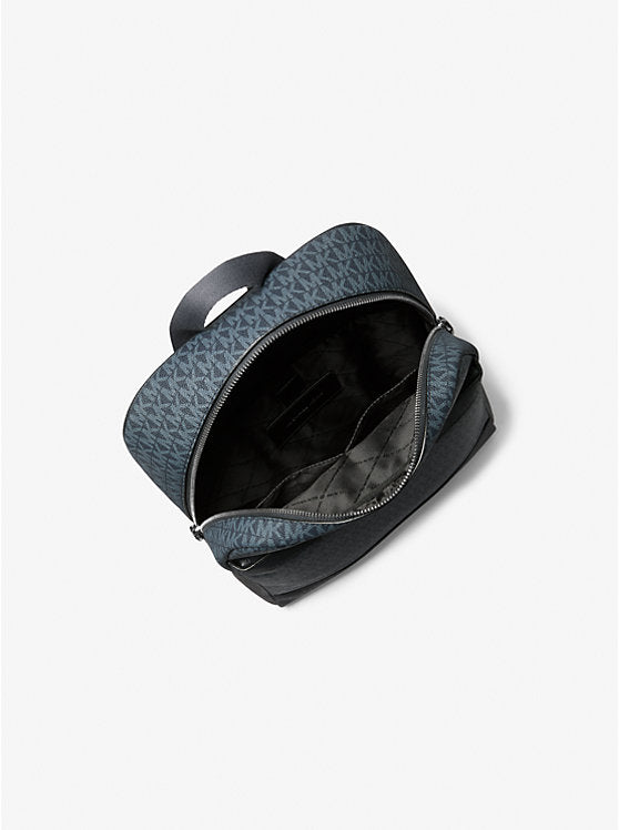 Michael Kors Cooper Medium Signature Logo Backpack-ADMRL/PLBLUE