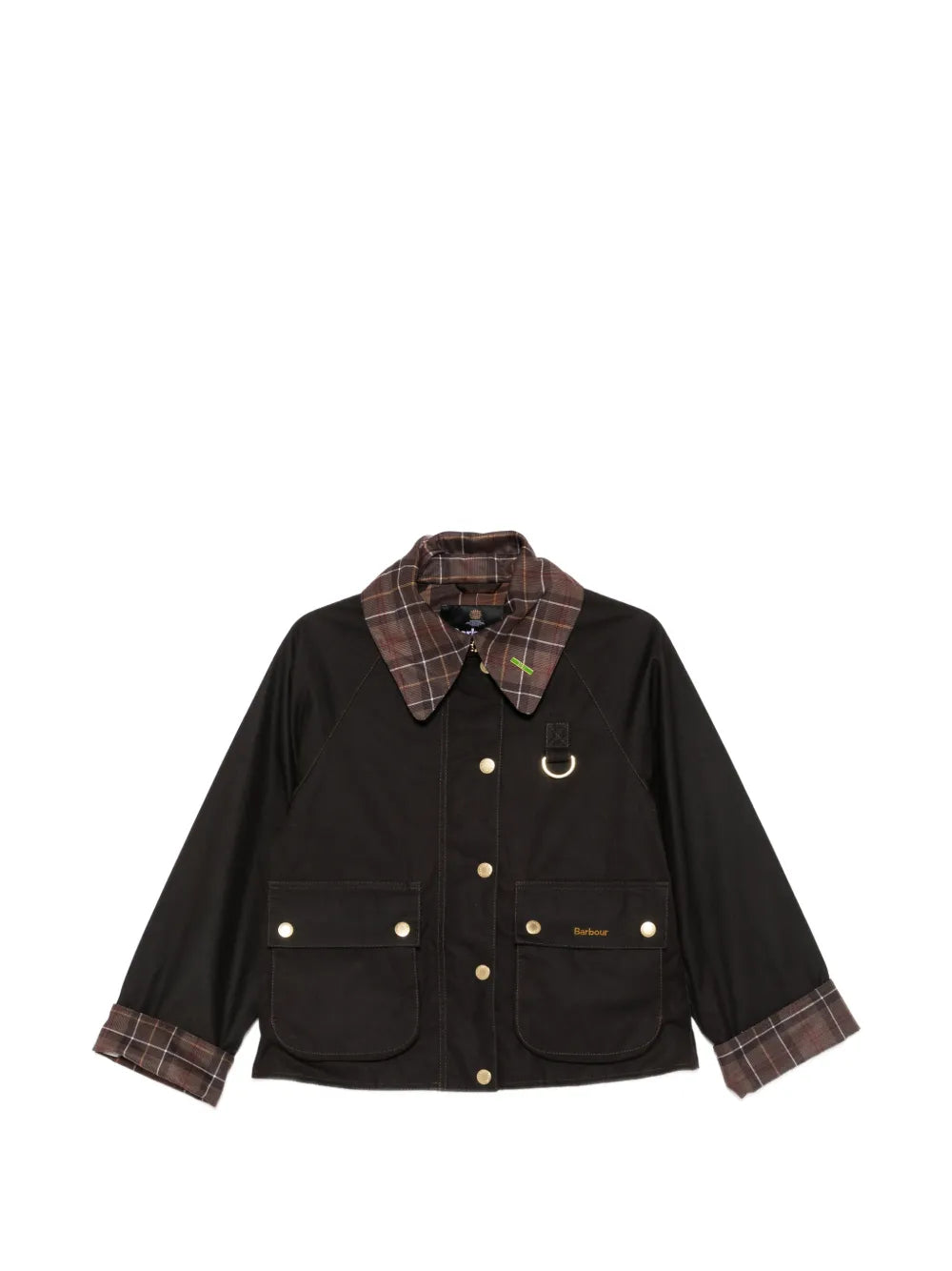 Barbour Spey checked-collar jacket