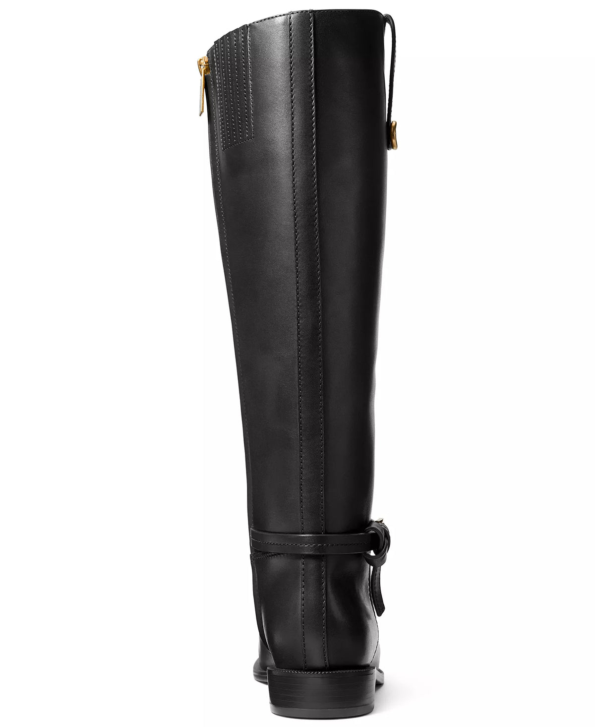 Michael Kors Women's Beverly Zipper Tall Boots-Black Leather
