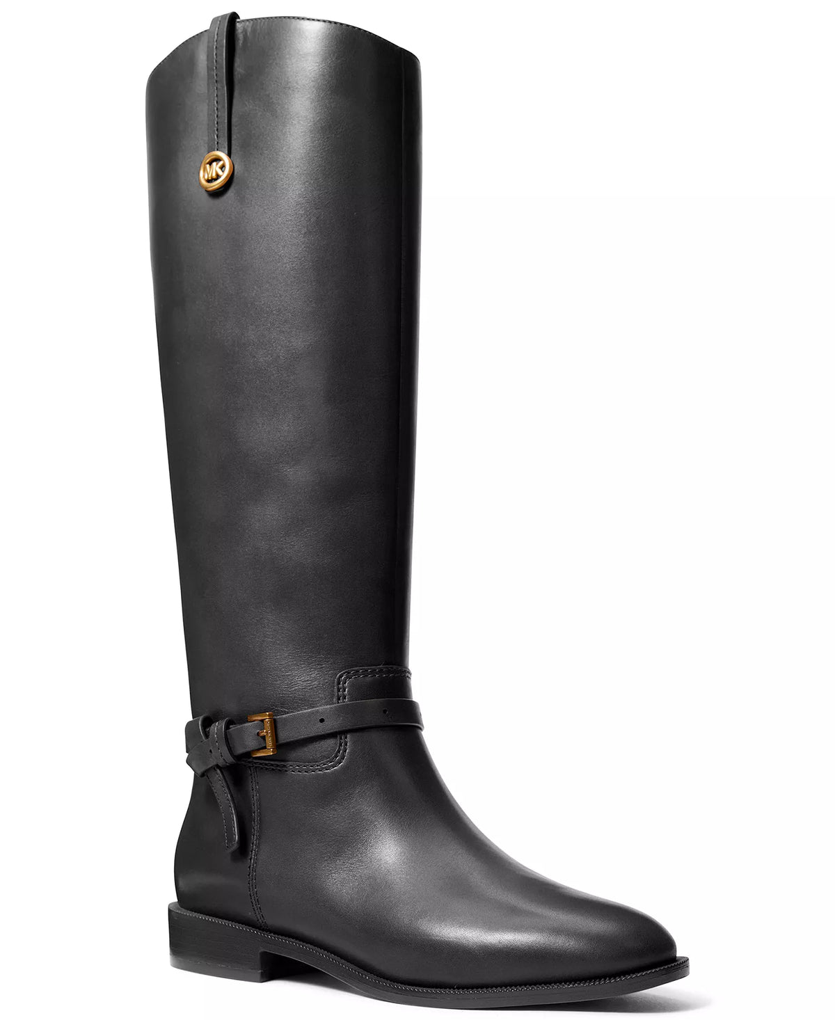Michael Kors Women's Beverly Zipper Tall Boots-Black Leather