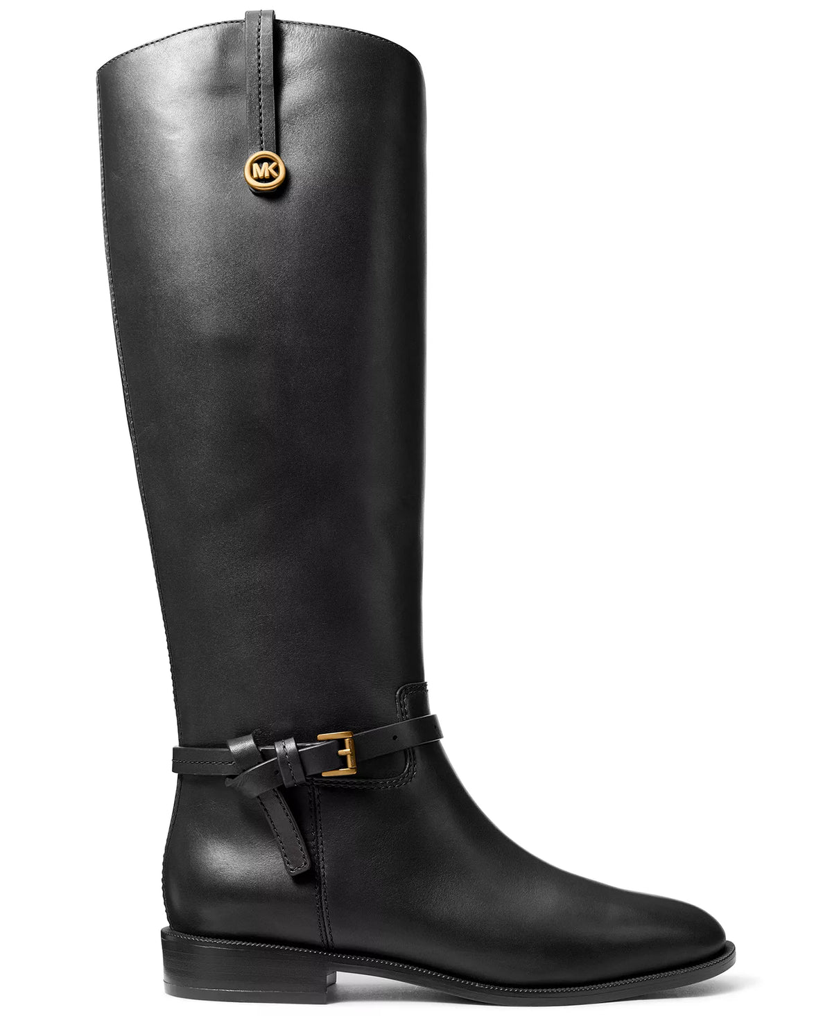 Michael Kors Women's Beverly Zipper Tall Boots-Black Leather
