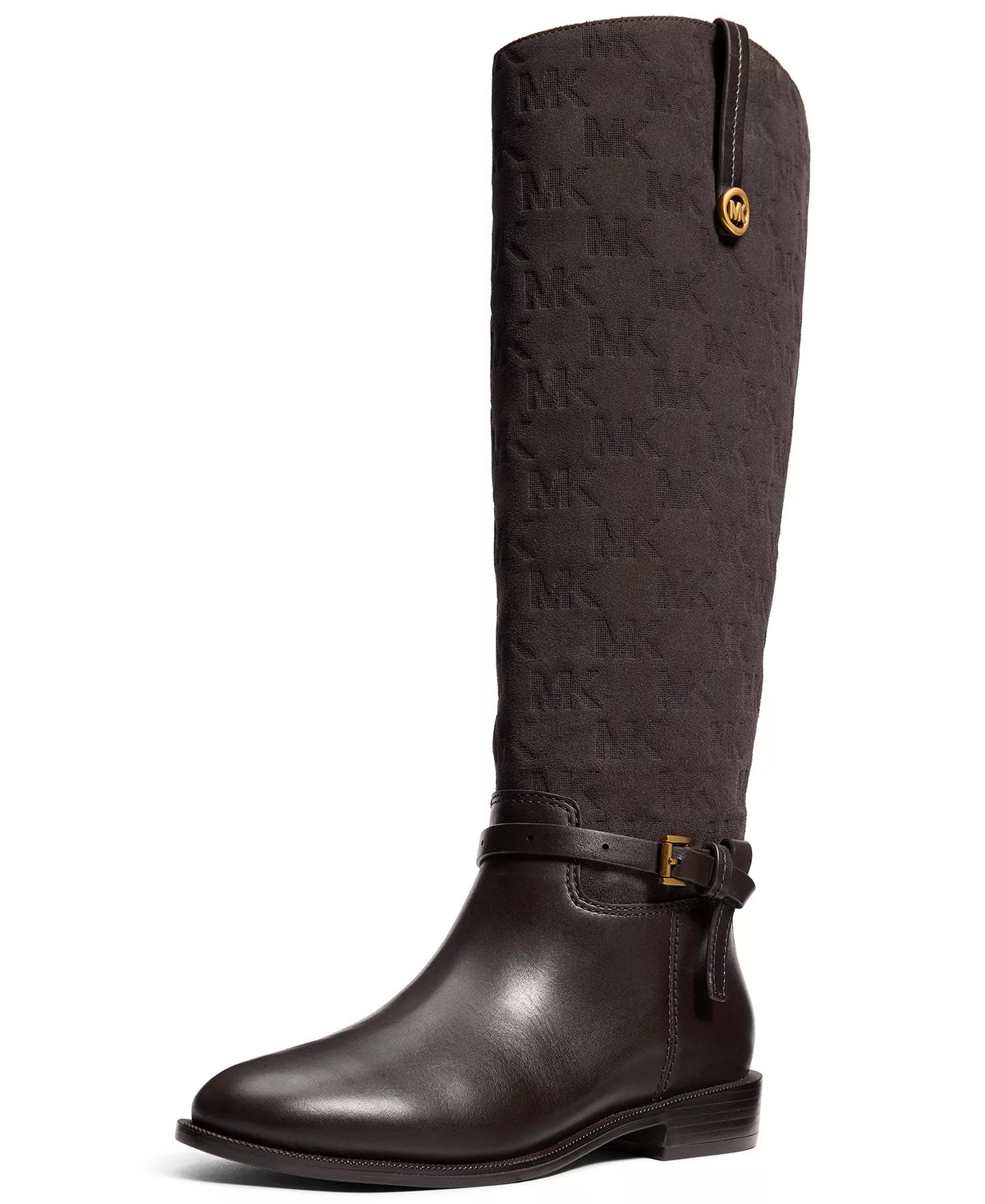 Michael Kors Women's Beverly Zipper Tall Boots-Chocolate Suede