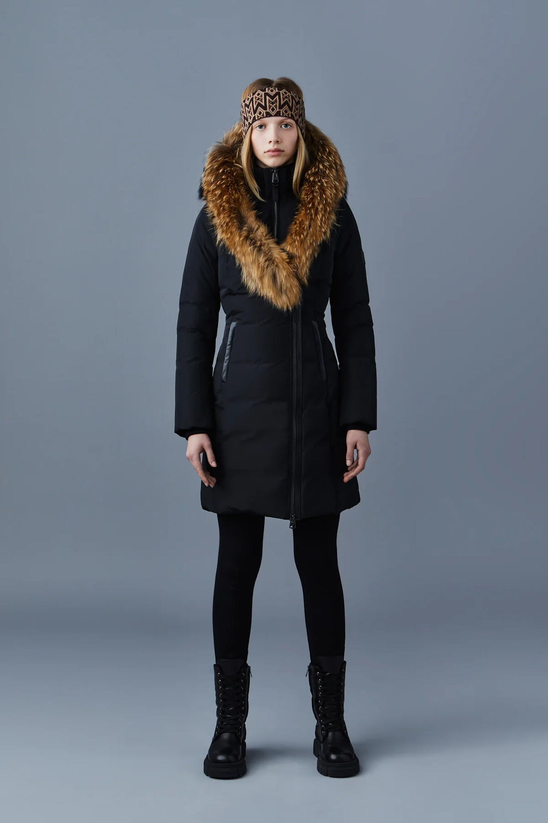 Mackage KAY down coat with natural fur Signature Mackage Collar