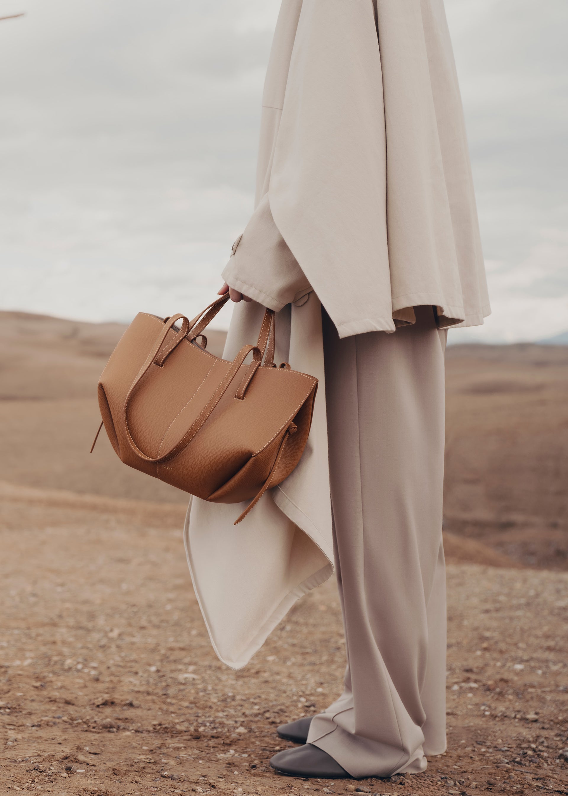 Polène Cyme Mini EDITION TEXTURED CAMEL- Hemen Teslim – Kanadadan